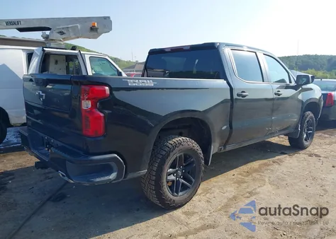 2024 Chevrolet Silverado K1500 Trail Boss Custom из США, поврежденный, VIN 3GCUDCE84RG425834